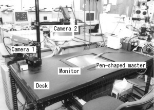 図３：遠隔微細作業ロボットのヒューマンインターフェース部