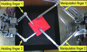 折り紙ロボットの直接教示による軌道生成